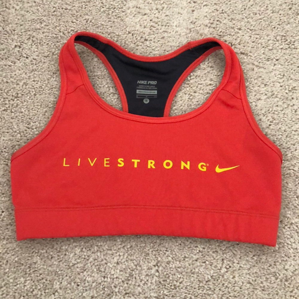 Nike live strong sports bra